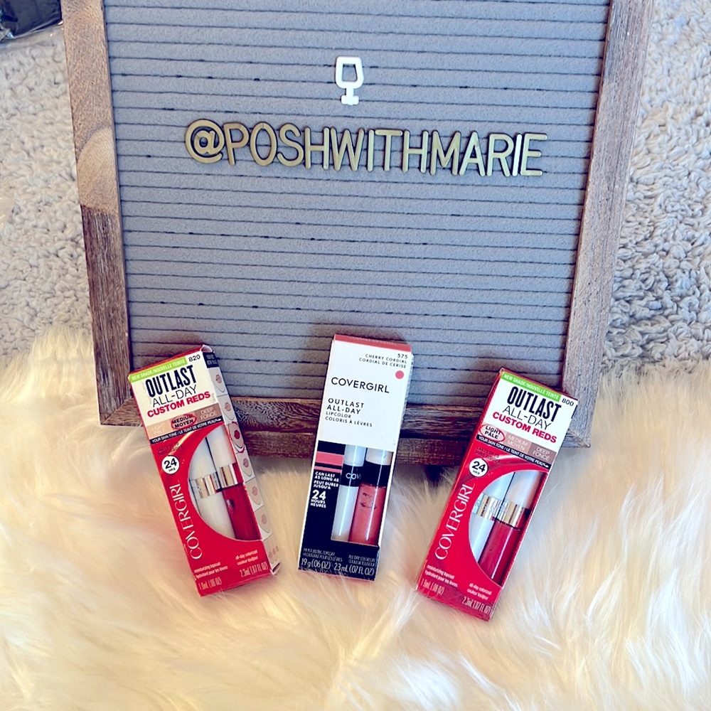 3 covergirl all day outlast lip sticks